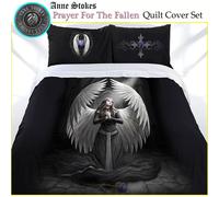 (Prayer For The Fallen, Single(135×200cm)) Anne Stokes Gothic Fantasy Duvet Cover Pilowcase Single Double King Bedding Set