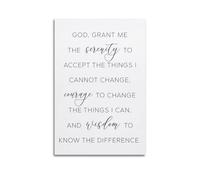 Prayer God Grant Me The SerenityWall Decoration Posters Motivational Wall Posters Suitable for Office Gym Bedroom Decoration AestheticUnframe-style 12x18inch(30x45cm)
