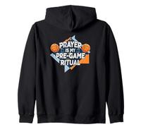 Prayer Is My Pre-Game Ritual Christian Athlete Motivational Zip Hoodie