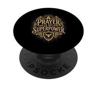 Prayer Is My Superpower Christian PopSockets Adhesive PopGrip