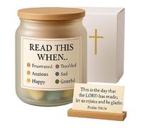Prayer Jar, Biblical Jar of Emotions | Basket with Scriptures and Prayers for Godmother Baptism Easter Home Morning Shepherd Bedside Christians Woman Man