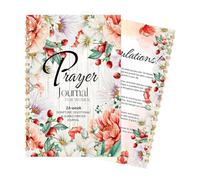 Prayer Journal, Scripture Study Devotional Diary, Guided Spiritual Growth Prayer and Reflection Planner, Weekly Bible Writing Gratitude Pages, Christian Faith Journal Book for Church Devotionx