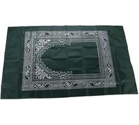 Prayer Mat Muslim Islamic Muslim Prayer Mat Mat Blanket Pocket Printing Portable with Compass Bag for Travel Home Dark Green