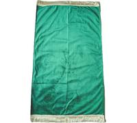 Prayer Mat /rug with Prayer Beads Tasbih mihran style Islamic Namaz Lightweight soft Muslim Carpet Turkish Janamaz Namaz Sajadah, Ideal for Travel/Home/Office/Masjid/Hajj/Umrah (Green)