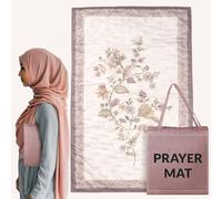 Prayer Matt Islam - Foldable Padded Prayer Rug - Ideal for Home Office and Mosque Use - Machine Washable Padded Prayer Mat with Modern Design - Ideal as Hajj, Umrah & Eid Gift - Divine