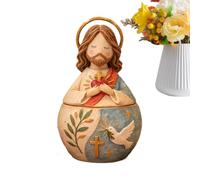 Prayer Memory Box Virgin Mary Jesus Christian Desk Decor