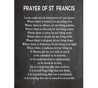 Prayer of St Francis Prayer Poster Prayer Wall Art Christian Wall Art Prayer Decor Large Scripture Poster Scripture Print Prayer Gift for (11 x 14, Chalkboard Black)
