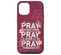 Prayer On It Religious Christian Praying Scripture Case for iPhone 12/12 Pro