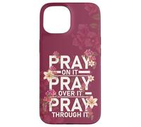 Prayer On It Religious Christian Praying Scripture Case for iPhone 15