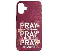 Prayer On It Religious Christian Praying Scripture Case for iPhone 16 Plus