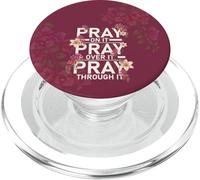 Prayer On It Religious Christian Praying Scripture PopSockets PopGrip for MagSafe