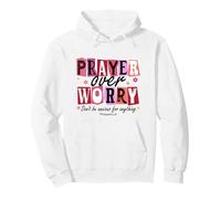 Prayer Over Worry - Philippians 4:6 Bible Verse Gift Pullover Hoodie