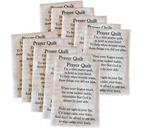 Prayer Quilt Text Panel - Christian Sewing Project, Mini Pocket Squares Inspirational Poem Printed, for Quilting, Church Gifts(30pcs)