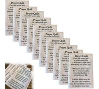 Prayer Quilt Text Panel-Christian Sewing Project, Printed Christian Prayer Poem Cotton Quilting Sewing Block, for Prayers Quilts/Pocket Blessing(10)