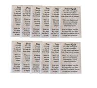 Prayer Quilt Text Panel, Printed Christian Prayer Poem Cotton Quilting Block Sewing into Prayer Quilts, for Friend Family Religious Spiritual Gift Easter(50pcs)