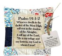 Prayer Quilt with Cross Inside | Pocket Prayer Quilt | Handmade Sew Individually Colorful Quilts | Symbolism Poems Quilts with Wooden Cross Inside | God Is Always By Your Side