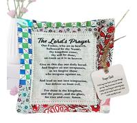 Prayer Quilt With Crosses Inside | 2024 New Vintage Pocket Prayer Quilt Squares | Handmade Sew Individually Colorful Christian Scripture Quilts | Vintage Prayer Quilt 10x10cm