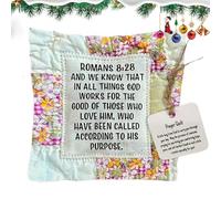 Prayer Quilt With crossing Inside, 2024 New Hand-Sew Individually Colourful Quilts, Vintage Prayer Quilt Squares, Pocket Prayer Quilt, Pocket Prayer crossing For Friend Family