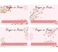 Prayer Request Note Cards Bible Verse Scripture Postcards 2.76x3.95 Inch-Prayer and Praise Church Cards Christian Church Visitor Card for Greeting Religious Occasions 200Pcs