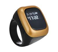 Prayer Ring Tracker - Digital Smart Ring, Portable Finger Counter | Small Tap Counter Ring, Time Reminder Ring, Lightweight Prayer Tool For Adults, Smart Electronic For Praying, Spiritual Daily