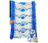 Prayer Scarves How Great Thou Art Christian Prayer Shawl for Women - Soft, Lightweight with Scripture for Worship & Praise, Royal Blue, Large