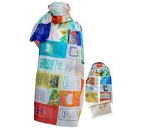 Prayer Scarves Joy Prayer Scarf for Women - 35x70 Large Rainbow Shawl Wrap with 24 Uplifting Bible Verses, Multicolor, Large