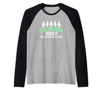 Prayer Squad Accepts Walk Ins Church Community Raglan Baseball Tee