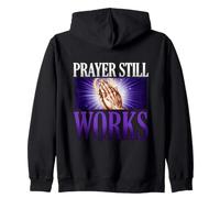 Prayer Srill Works Faith Affirmation Hands Celestial Zip Hoodie