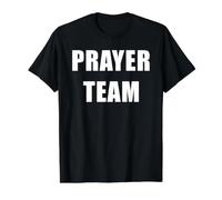 Prayer Team - Christian Ministry Faith Staff Uniform Value Graphic T-Shirt, Men, Black, S