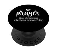 Prayer, the strongest wireless connection Design PopSockets Adhesive PopGrip