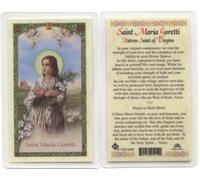 Prayer to St. Maria Goretti Holy Card (HC9-049E) - Laminated