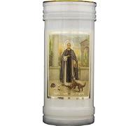 Prayer to St. Martin de Porres 72 Hour Burn Candle Saint Catholic 15cm White