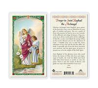 Prayer to St. Raphael the Archangel Holy Card (HC9-182E) - Laminated by San Francis Imports