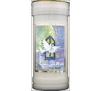 Prayer to The Holy Spirit 72 Hour Burn Candle Saint Catholic 15cm White