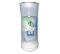 Prayer to The Holy Spirit 72 Hour Burn Candle with Dove Emblem Saint Catholic 15cm with Prayer on The Back 9289