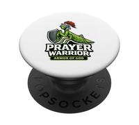 Prayer Warrior Armor God Praying Scripture Insect Joke PopSockets Adhesive PopGrip