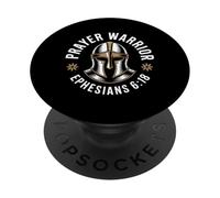 Prayer Warrior Christian Ephesians 6 18 Helmet PopSockets Adhesive PopGrip