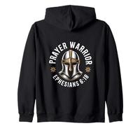 Prayer Warrior Christian Ephesians 6 18 Helmet Zip Hoodie