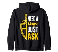 Prayer Warrior Christian Faith Need A Prayer Zip Hoodie