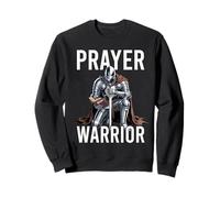 Prayer Warrior Defender Faith God Jesus Christian Armor Sweatshirt