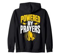 Prayer Warrior Faith Christian Power Believer Zip Hoodie