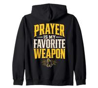 Prayer Warrior Faith Christian Prayers Zip Hoodie