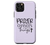 Prayer Warrior Tee Christian Faith Prayer Changes Things Case for iPhone 11 Pro