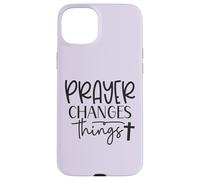 Prayer Warrior Tee Christian Faith Prayer Changes Things Case for iPhone 15 Plus