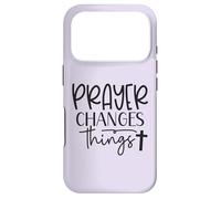 Prayer Warrior Tee Christian Faith Prayer Changes Things Case for iPhone 17 Pro