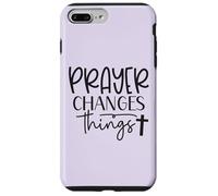 Prayer Warrior Tee Christian Faith Prayer Changes Things Case for iPhone 7 Plus/8 Plus
