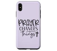 Prayer Warrior Tee Christian Faith Prayer Changes Things Case for iPhone XS Max