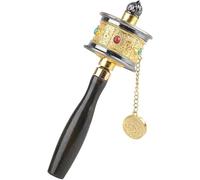 Prayer Wheel, Hand Held Prayer Wheel Prayer Wheel Brass Tibetan Prayer Wheel for Religion Gifts for Decoration Prayer