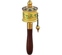 Prayer Wheel, Prayer Wheel Hand Held Prayer Wheel Hand-Cranked Prayer Wheel Hand-Painted Embossed Prayer Wheel Decoration Prayer