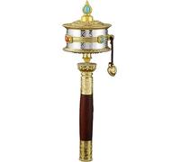 Prayer Wheel, Prayer Wheel Hand Held Prayer Wheel Wheel Tibetan Buddhist Hand Held Prayer Wheel, for Relaxing, Praying, Meditation Prayer